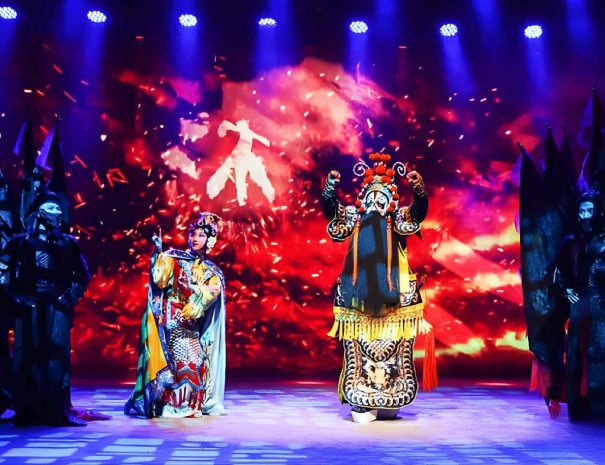 Peking Opera, Tianleyuan Grand Theater, Beijing, China, traditional Chinese culture, opera show, stage photo.
