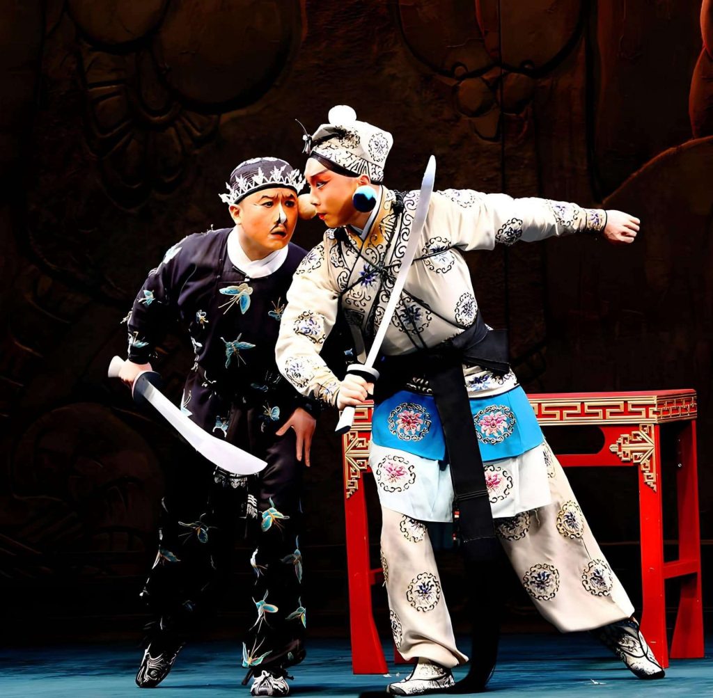 Peking Opera, Tianleyuan Grand Theater, Beijing, China, traditional Chinese culture, opera show, stage photo.